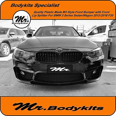 M3 Style Quality Made Front Bumper With Front Lip For BMW 3 Series F30/F31 12-18 • $795