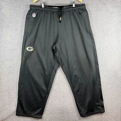 Nike On Field Green Bay Packers Sweatpants Team Issued #64 Pennel Mens 4XL Grey • $69.99