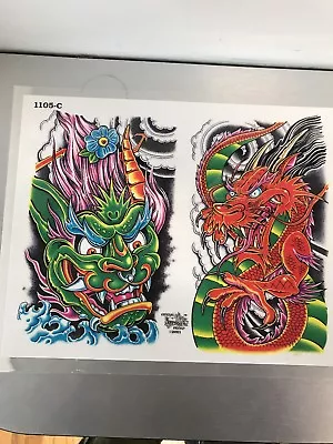 $22 • Buy Official Tattoo Brand Tattoo Flash 1105-c 1097-c 1186-c Rare