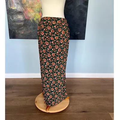 NWT Top Shop Maternity Floral Maxi Skirt Green Size 6 • £33.75