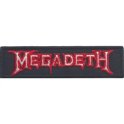 £3.99 • Buy Megadeth -  Red Logo  - Woven Sew On/iron On -  Woven Patch - Official Item