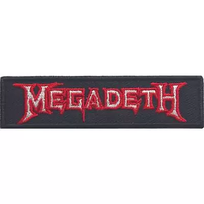 £3.99 • Buy Megadeth -  Red Logo  - Woven Sew On/iron On -  Woven Patch - Official Item