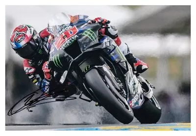 Motorcycle - Fabio Quartararo Yamaha MotoGP 2023 A4 Poster Wall Art Print 08 • $6.15