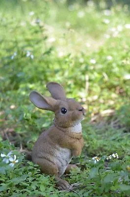 Standing Rabbit Decor Bunny Garden Statue Home Table Decor Easter Bunny Decor • $19.59