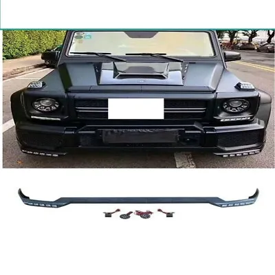W463 Carbon Front Lip Spoiler LED Brabus Style For Mercedes G-Class G63 G65 G500 • $1800