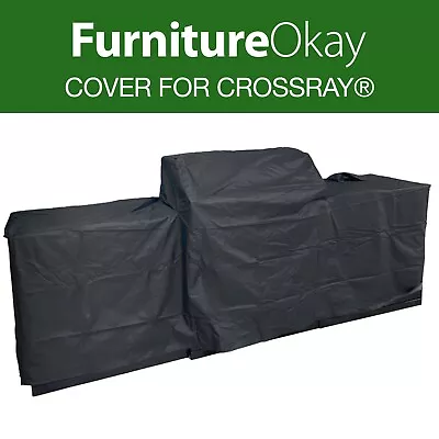 Cover For CROSSRAY® 4-Burner BBQ Outdoor Kitchen Black Polyester • $199.95