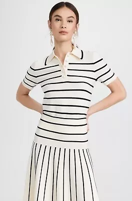 Zimmermann Matchmaker Knit Striped Polo Top Size 0 • $199