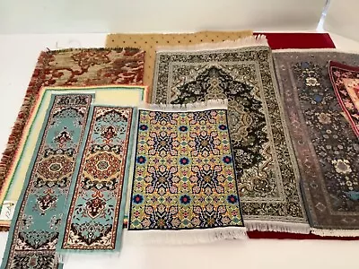 Dollhouse Miniatures 1:12 Carpets Lot Of Quality Rugs Assortment Of Sizes • $30