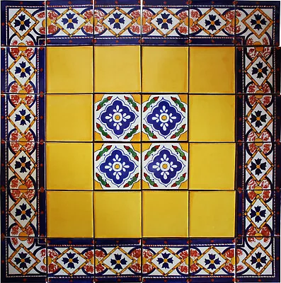 Copal Mexican Tile Set Backsplash Mural • $80.99