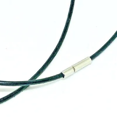 Black Real Leather Cord 2mm Necklace Bayonet Clasp 16-30  UK • £3.09