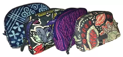 Vera Bradley Small Zip Cosmetic Nomadic Floral Falling Flowers Purple Green New • $17.99