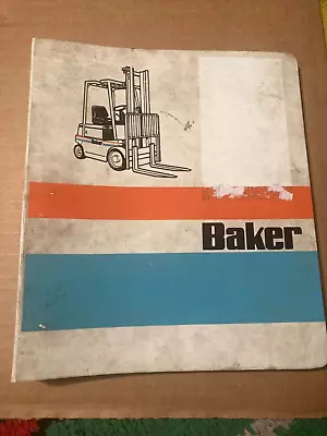 Linde Baker E30-40-50 CE Electric Forklift Service Manual • $16.95