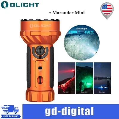 Olight Marauder Mini Powerful Flashlight Hight Lumens Handheld Lights Orange • $199.99