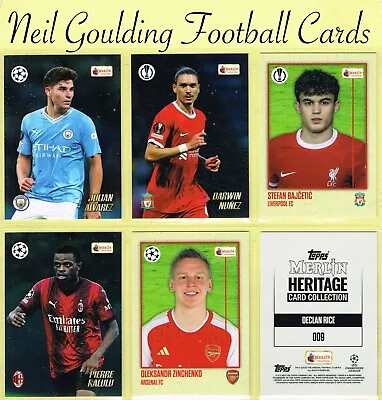 Topps UEFA Club Competitions 2023-24 ☆ MERLIN HERITAGE CARD COLLECTION #1 To 164 • £0.99