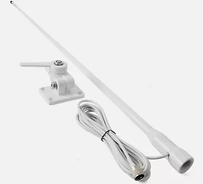 UAYESOK VHF Marine Base Antenna 48 Inch Fiberglass Waterproof Boat Antenna W/7M  • $95.99