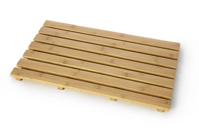 £13.90 • Buy Large Bathroom Wooden Duck Board Natural Wood Rectangular Shower Bath Mat Board
