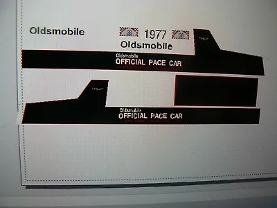 1977 Indy Pace Car Decals  1:24 Custom   • $12.99