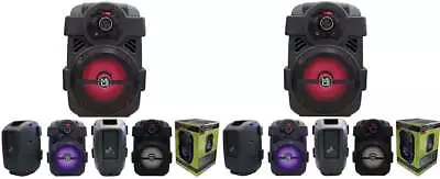 2 MR DJ PSE80BT Bluetooth Speaker 8  Portable Active Speaker With Rechargeable B • $99.99