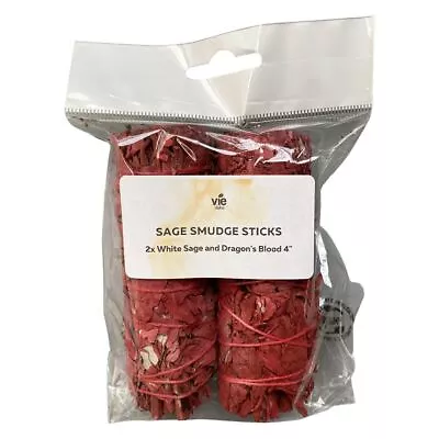 2x Dragon's Blood White Sage 4  Smudge Sticks • £8.95