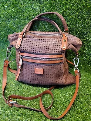 Vintage Marco Buggiani Woven  Leather Bag Made In Italy • $100