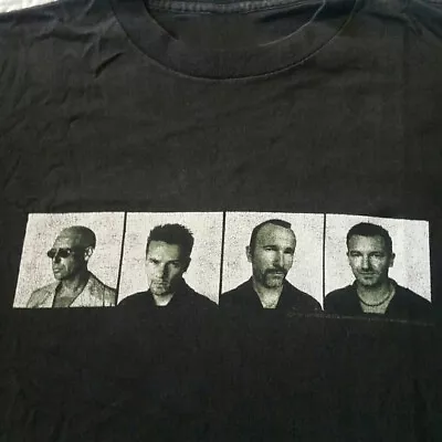 Vintage 1997 U2 Band Pop Mart Tour Black Men's T-Shirt • $16.99