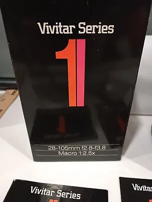 Vivitar Series 28-105mm/f2.8-3.8 Macro 1:2.5x Lens For Olympus  • $128