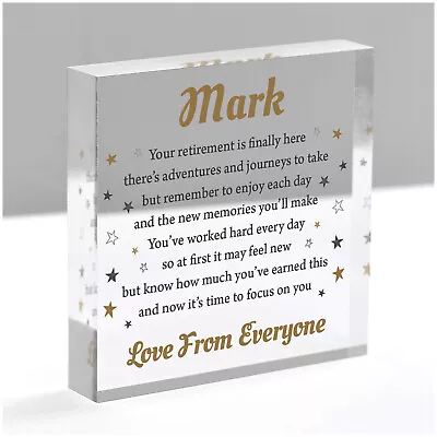 £12.99 • Buy Personalised Retirement Gifts For Men Women Police Nurse Doctor Work Colleague