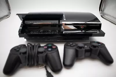 Sony PlayStation 3 PS3 Fat Console Black 60GB Backward Compatible CECHA01 *READ* • $189.99