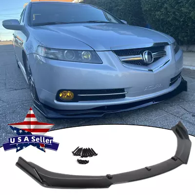 For 2004-2008 Acura Tl Gloss Black Special Front Bumper Lip Splitter Spoiler • $59.22