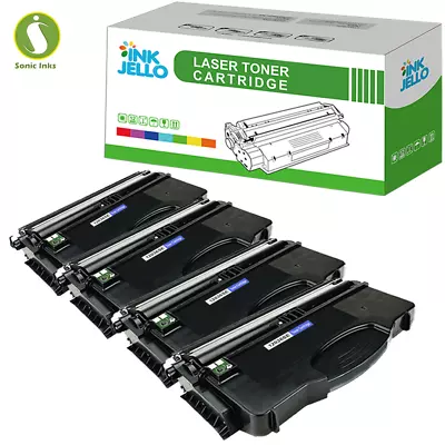 4 Black Toner Cartridge For Lexmark E120 E120n 12036SE • £70.26