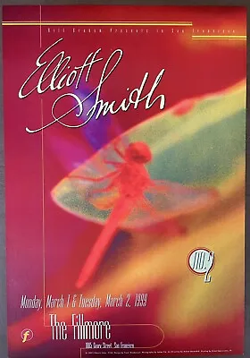 Elliott Smith Concert Poster 1999 F-364 Fillmore • $55
