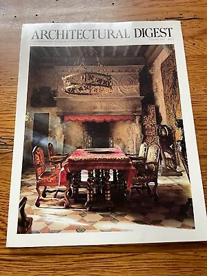 Architectural Digest Magazine Vintage January 1989 • $7.15