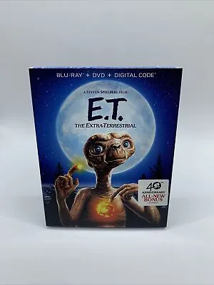 E.T. The Extra-Terrestrial (40th Anniversary Edition) [New Blu-ray + DVD] W/Slip • $19.99