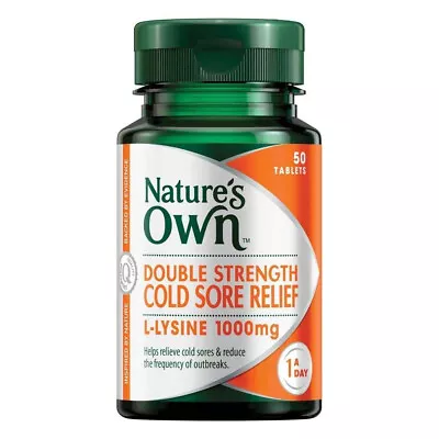 Nature's Own Double Strength Cold Sore Relief | 50 Tablets • $11.50