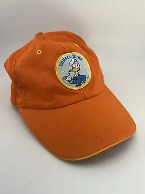 Vintage Disney Donald Duck Hat Cap Patch Orange Great Condition • $24.99