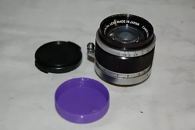 Canon 1.8 / 50 Mm Rangefinder Lens. 39mm Mount (LTM) Caps. 305764. UK Sale. • £0.99