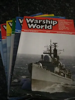 Warship World Magazine 2007 Complete 6 Issues • £4
