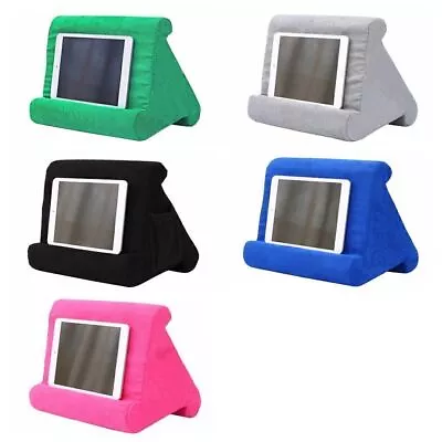 Multi-Angle Soft Pillow Lap Stand Phone Cushion Laptop For Tablet IPad Holder • £10.19