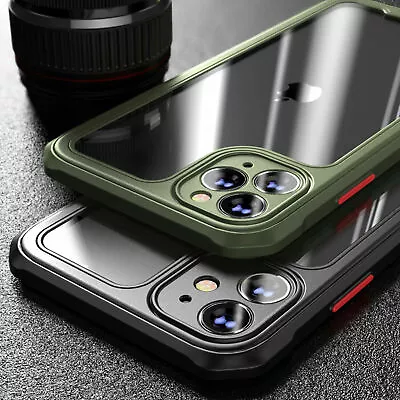 Shockproof Case For IPhone 14 13 12 11 Pro Max Mini XR XS MAX 7/8 PLUS SE Clear • £4.88