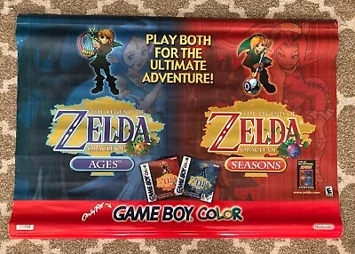 $850 • Buy The Legend Of Zelda Nintendo Game Boy Color Vintage Store Display Sign - READ