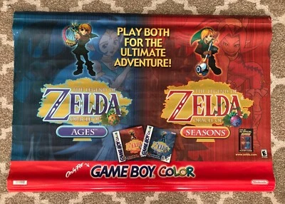 $850 • Buy The Legend Of Zelda Nintendo Game Boy Color Vintage Store Display Sign - READ
