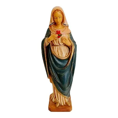 Vintage H Malsiner Creation Virgin Mary Madonna Statue Italy 9.5  • $16.99