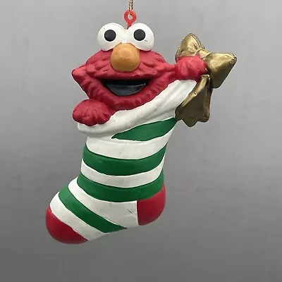 Vintage Christmas Ornament Elmo Sesame Street Stocking 1993 Jim Henson • $10.99