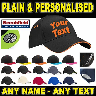 $23.47 • Buy Baseball Cap Personalised Plain - Any Name Custom Caps Hats Accessories Hat Gift