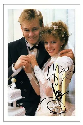 JASON DONOVAN & KYLIE MINOGUE Signed Autograph PHOTO Gift Print NEIGHBOURS • £3.79