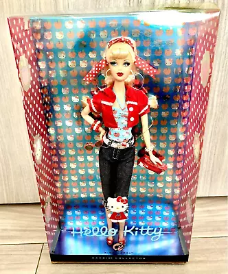 Hello Kitty Collaboration Barbie Doll Rare With Box Sanrio Casual Fashion USED • $1584.04