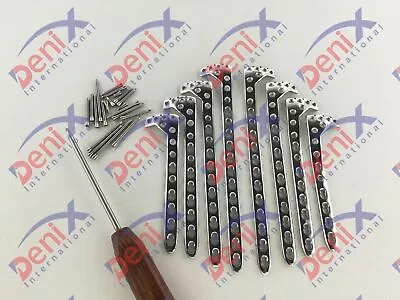 VA Proximal Tibia Locking Plates With LCP 3.5mm 100 Pcs Screws Orthopedic • $360