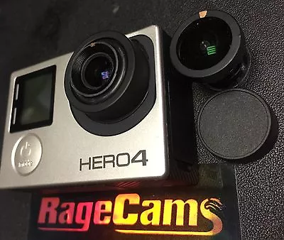 $679.99 • Buy GoPro Hero4 Black Camera Modified 4K CHDHX-401 With 5.4mm Rectilinear Flat Lens