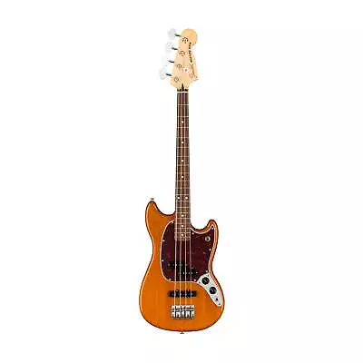 Fender Player Mustang PJ Bass Guitar Pau Ferro FB Aged Natural • $1788