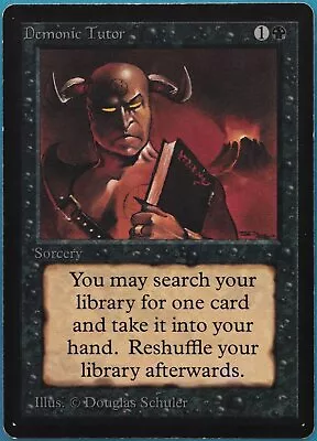 Demonic Tutor Beta HEAVILY PLD Black Uncommon MAGIC CARD (ID# 456359) ABUGames • $376.91